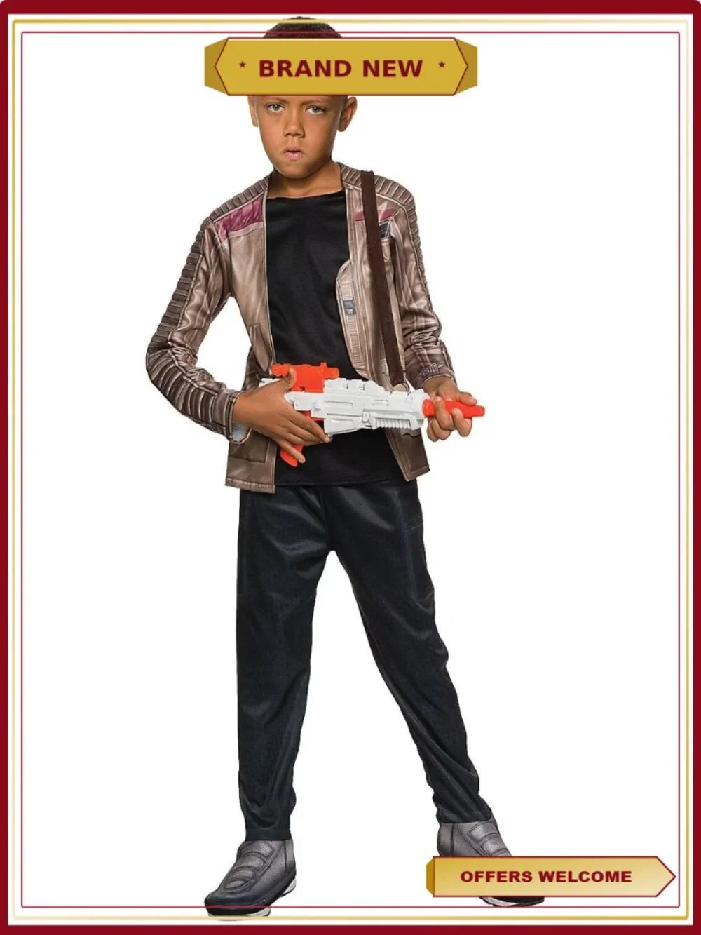 Star Wars Finn Deluxe Child Costume Top Jacket Pants Halloween